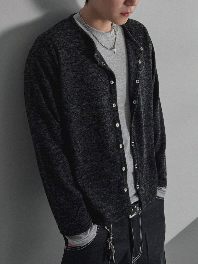 淨色圓領開胸外套 JK2787