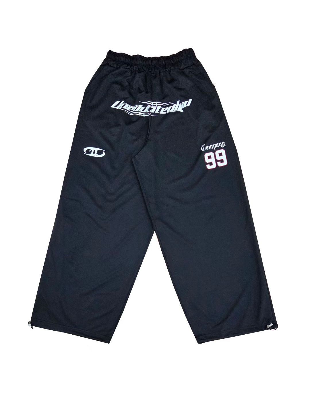 英文字可束腳運動褲 P3260