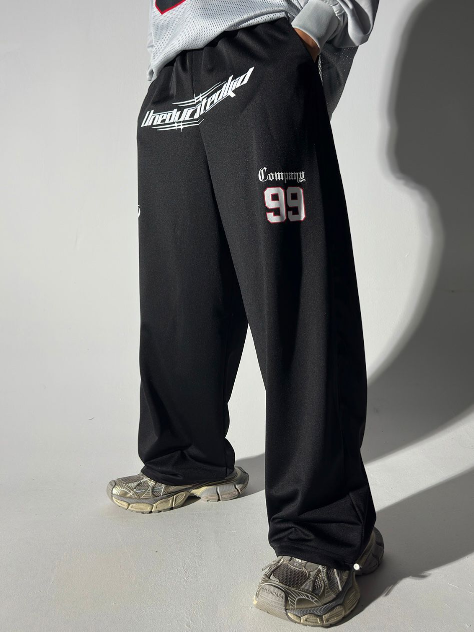 英文字可束腳運動褲 P3260