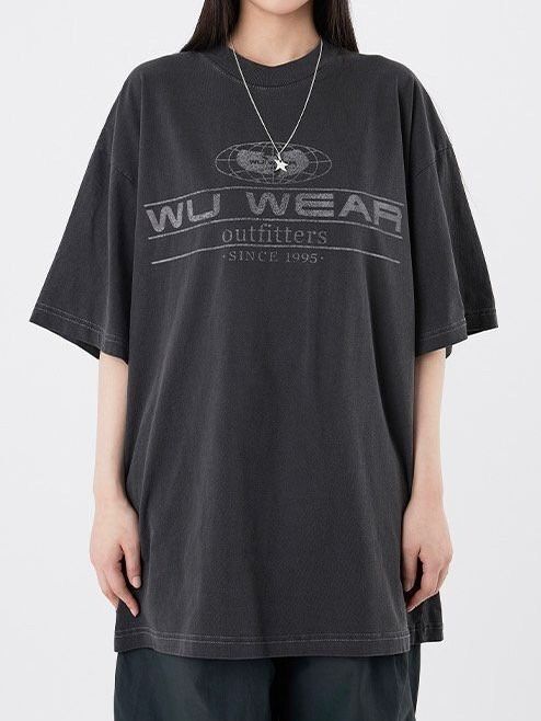 洗水英文字短袖Tee ARCHIVE-428T