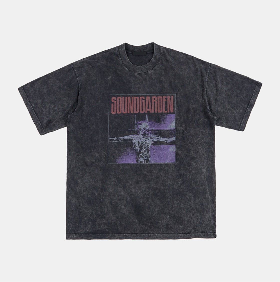 洗水英文字圖案短袖Tee ARCHIVE-430T