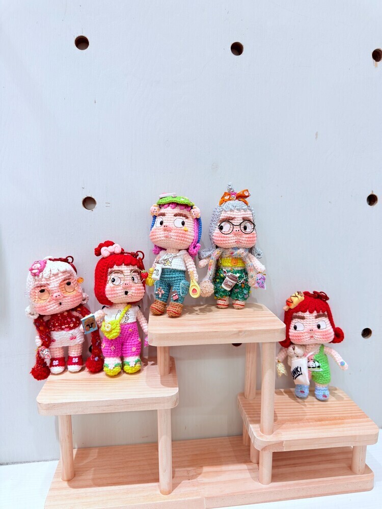 多色兩件式服裝醜娃吊飾-47號『約12-15cm』