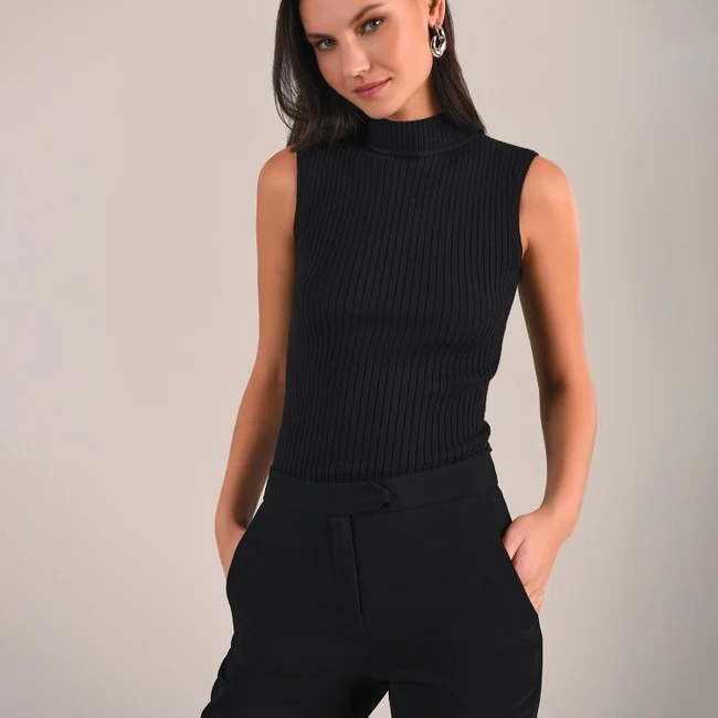 1AF0323-027 [ANNE FONTAINE] Solo Top Black #H21F07303 (EU)