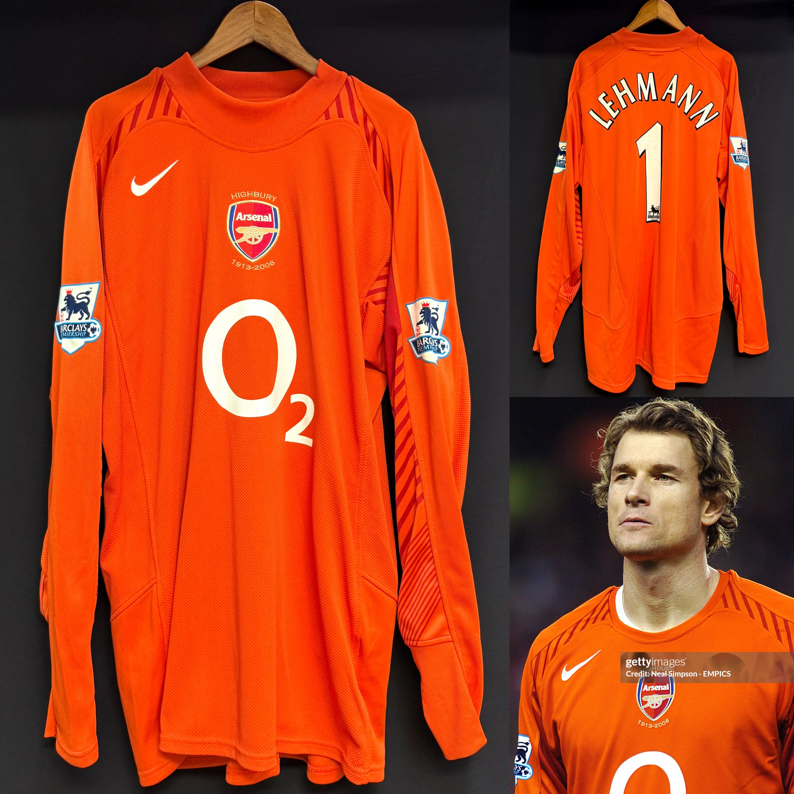 Arsenal 2005-2006 Nike Highbury Goalkeeper Shirt #1 LEHMANN
