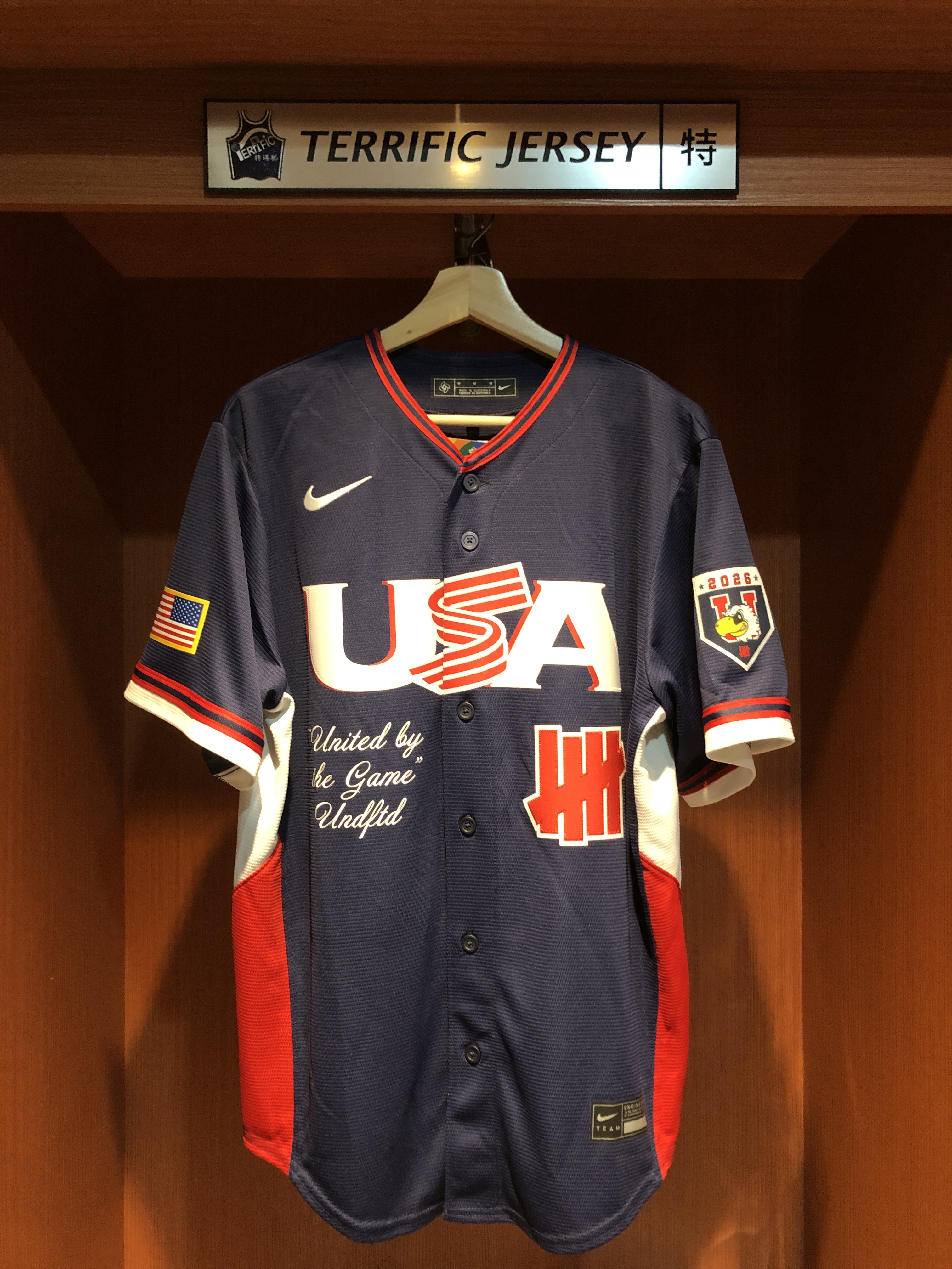 MLB球衣 聯名球衣 美國隊深藍 WBC 世界棒球經典賽 Team USA Nike X Undefeated Stadium Jersey 球迷版 熱轉印 全新