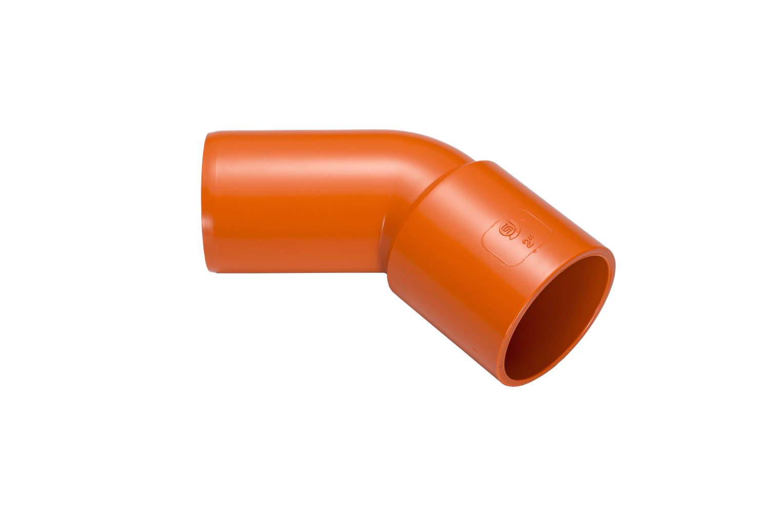 PVC45度單放-桔厚