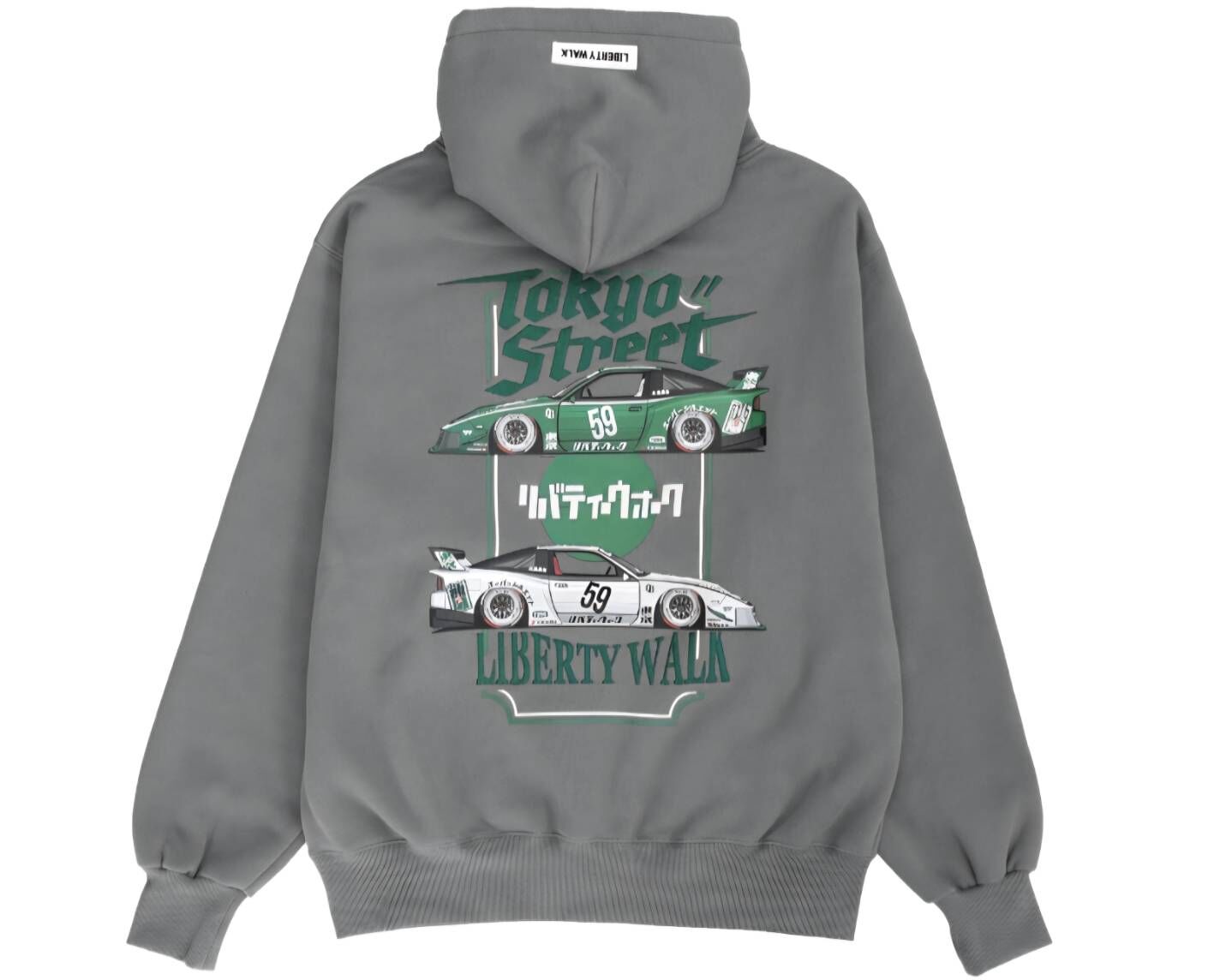 【LIBERTY WALK】0321發售 Tokyo Street Box Logo 180 Gray Hoodie