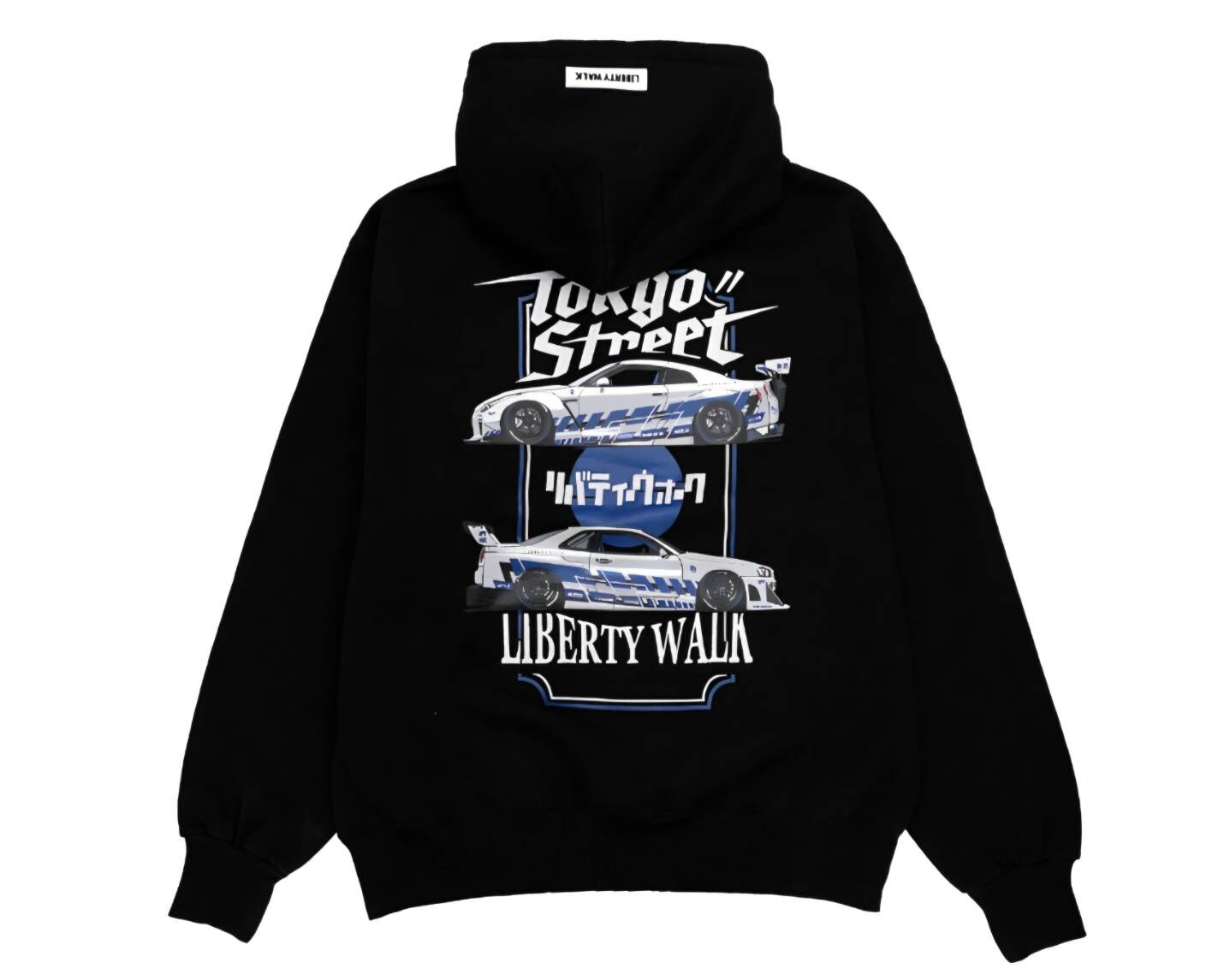 【LIBERTY WALK】0321發售 Tokyo Street Box Logo 35 34 Hoodie Black
