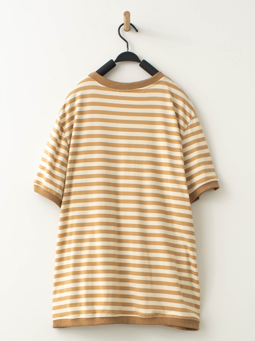 氣泡水小熊條紋短袖上衣