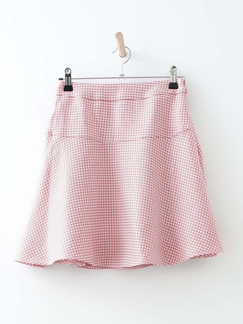 輕甜美季節感千鳥格裙