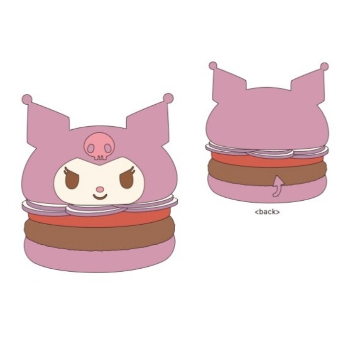 美版 Sanrio 食物造型系列 - 漢堡包造型豆豆公仔