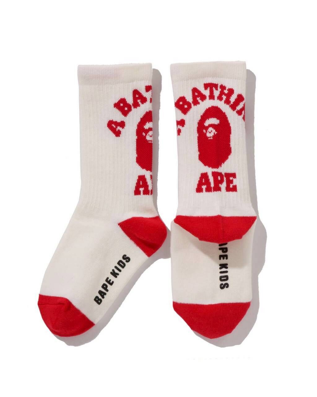 【BAPE兒童配件】0320 發售 COLLEGE RIB SOCKS