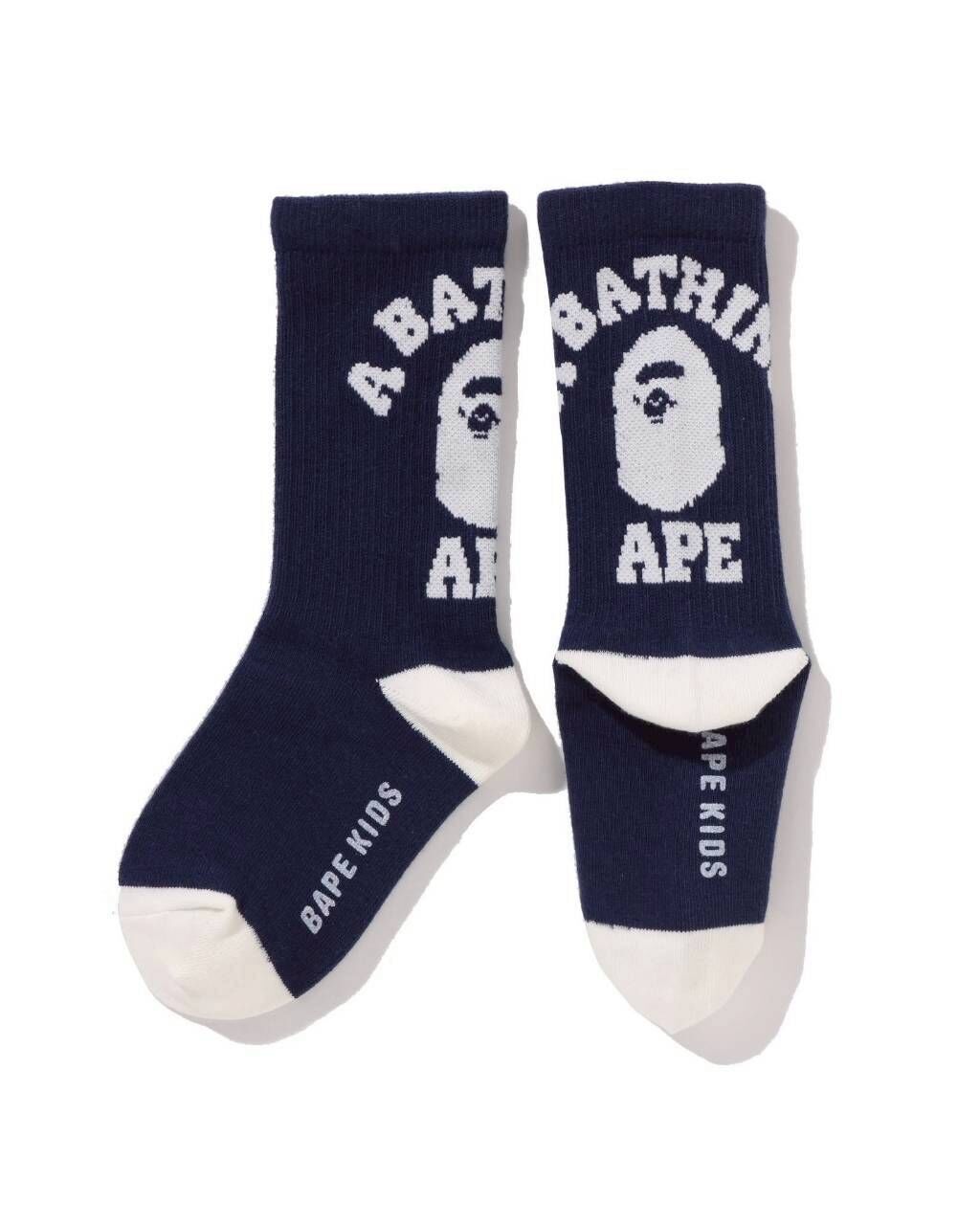 【BAPE兒童配件】0320 發售 COLLEGE RIB SOCKS