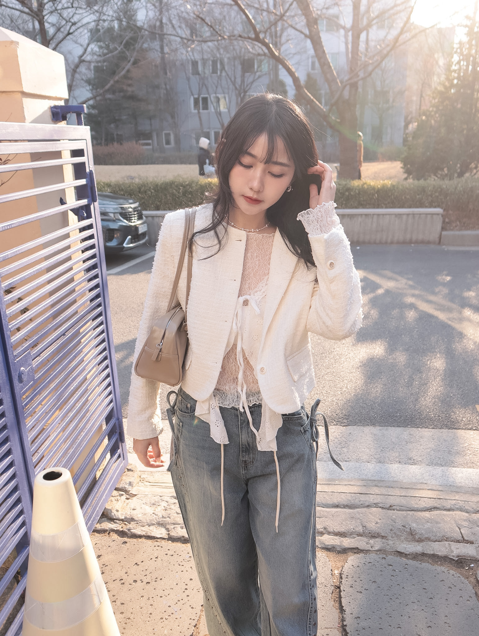 26B117 奢華與日常的完美平衡 布料極美小香編織西裝外套