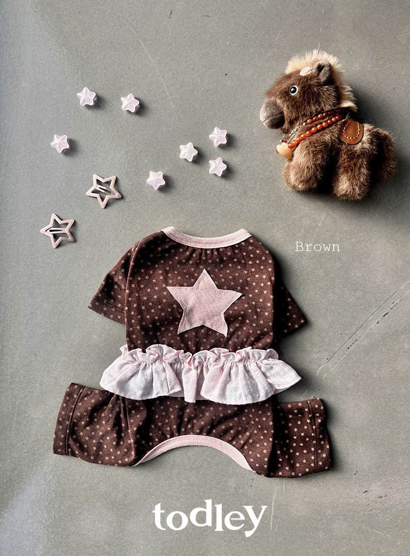 繁星荷葉邊連身衣 (兩色)