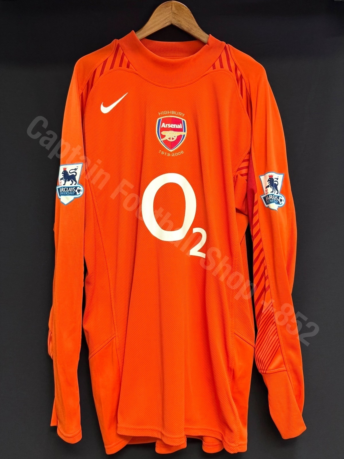 NIKE Arsenal Highbury 2005-2006 長袖 Arsenal 2005-2006 Nike Highbury Goalkeeper Shirt #1 LEH