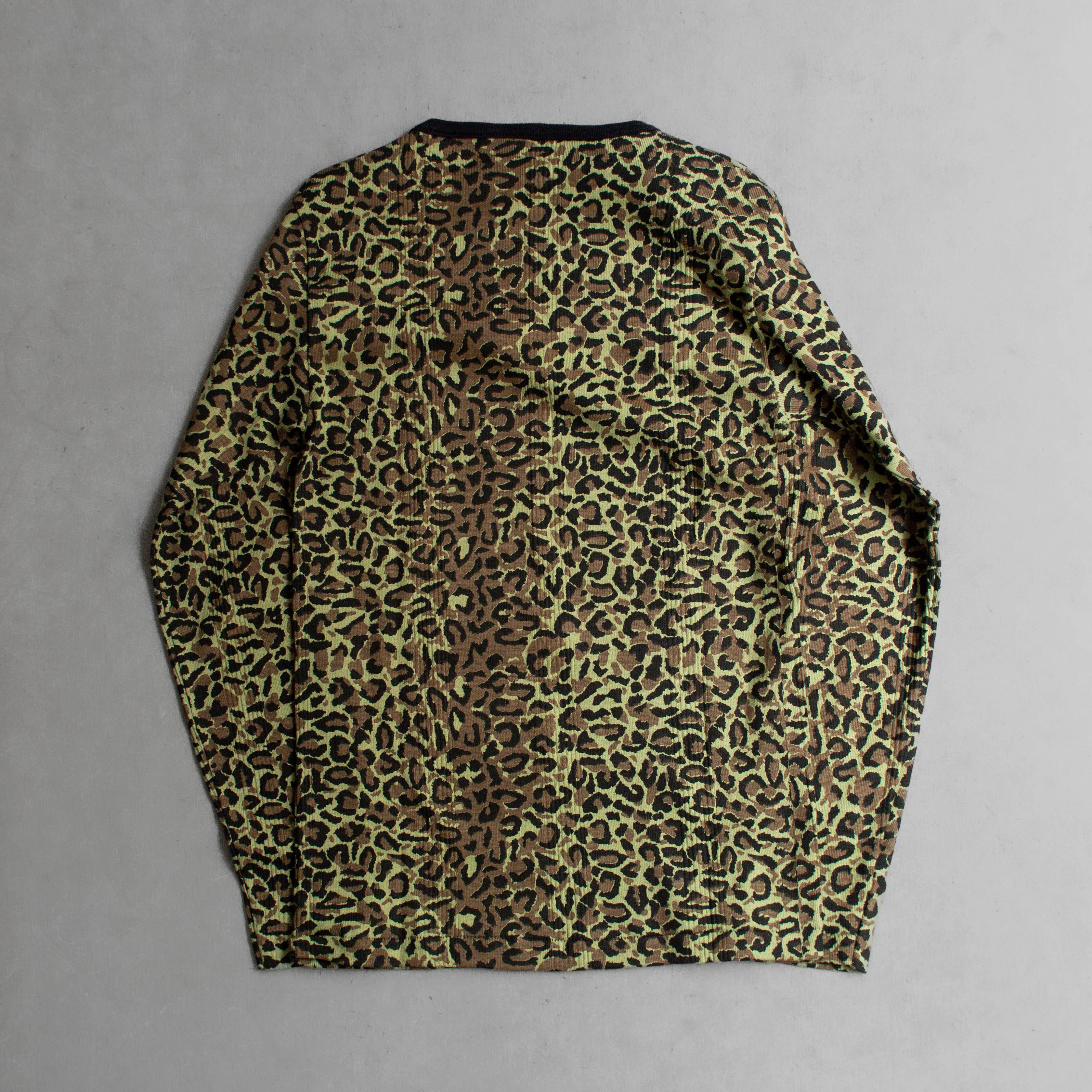 ROBERT P MILLER NO29 LEOPARD LS TEE 美國製 豹紋 螺紋 長袖 T恤