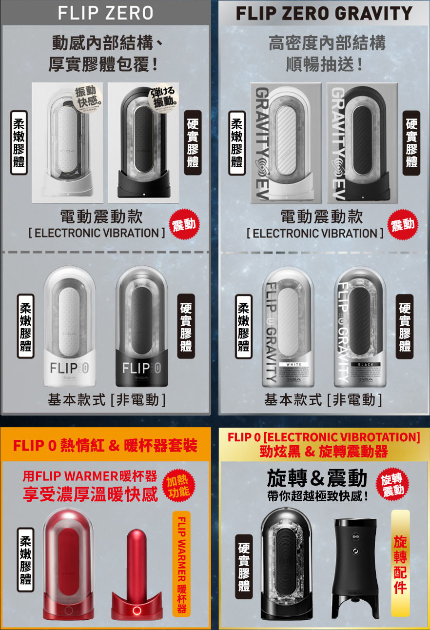 FLIP ZERO系列 差異比較 (SP)