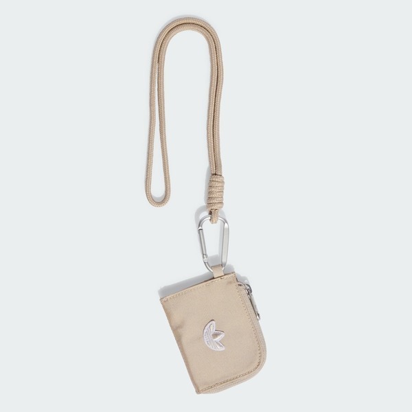 Adidas 愛迪達 Pe Lanyard IS4601 零錢包 卡其 掛繩夾層小包 票卡
