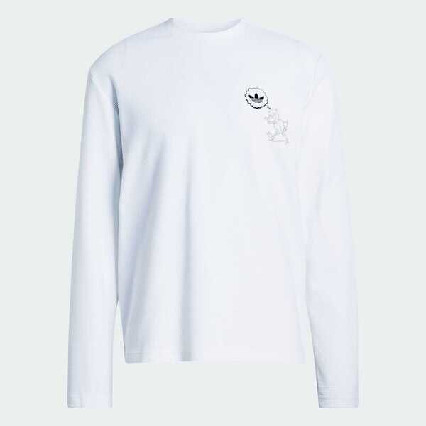 Adidas 愛迪達 White Waffle Ls KG6440 男 長袖上衣 休閒長袖 白 亞版