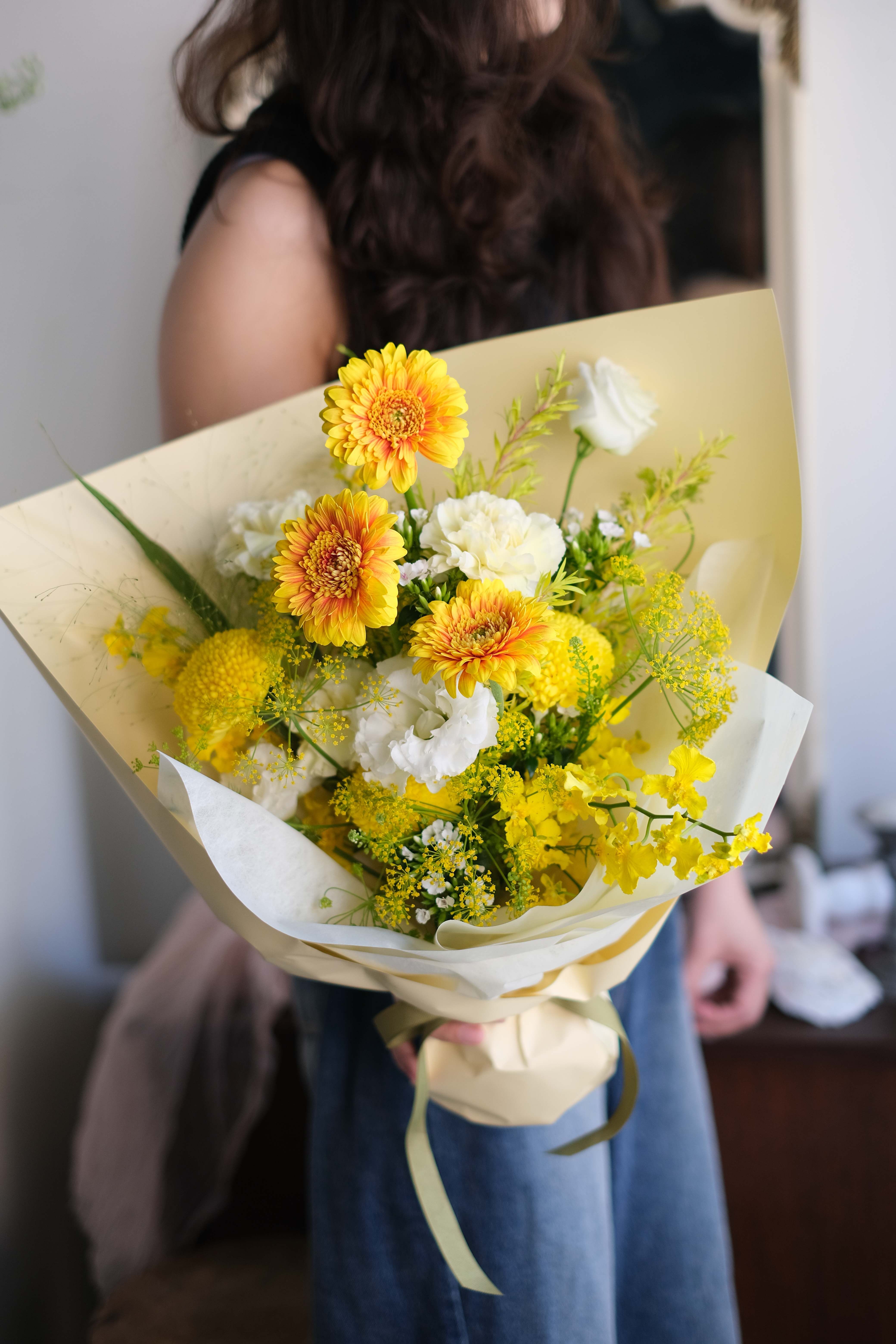 與光前行｜暖黃系花束