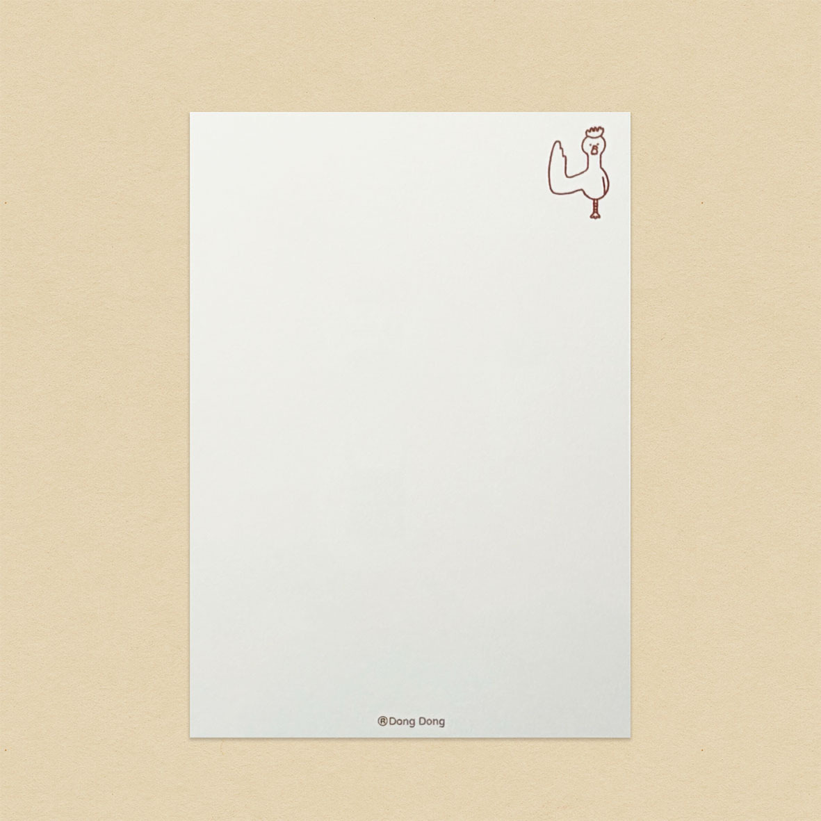 雞的「ㄐ」/孔版印刷明信片