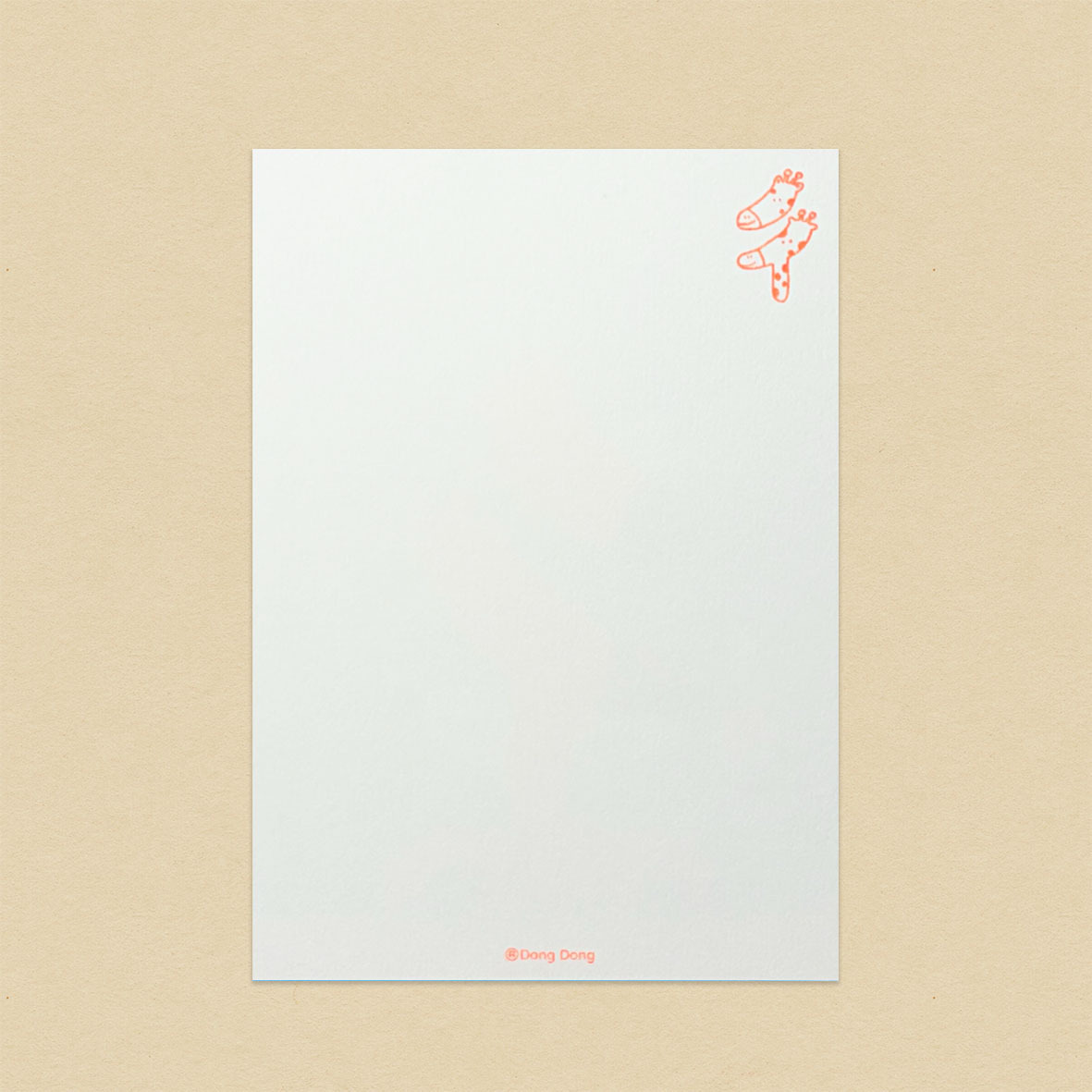 長頸鹿的「ㄔ」/孔版印刷明信片