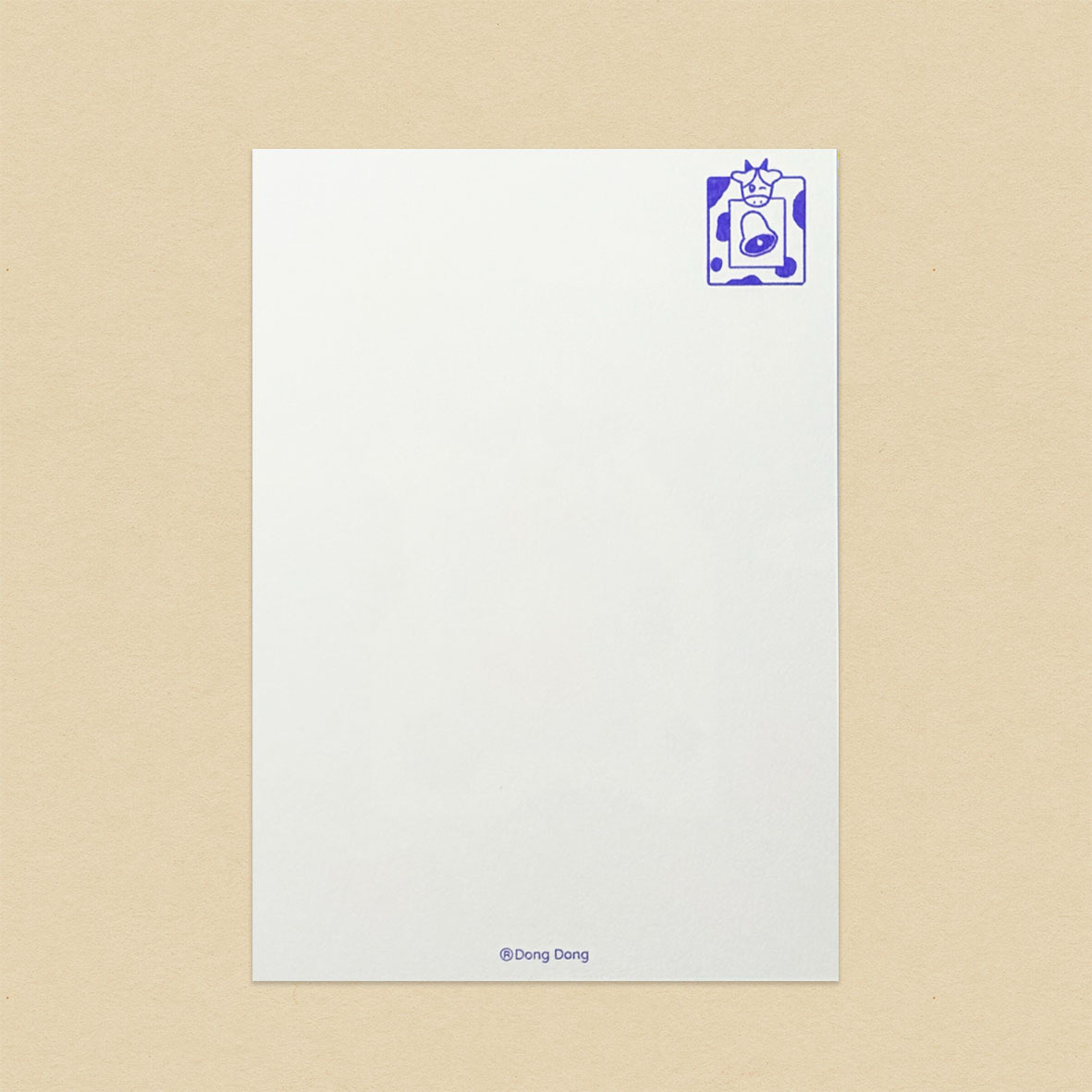 乳牛的「ㄖ」/孔版印刷明信片