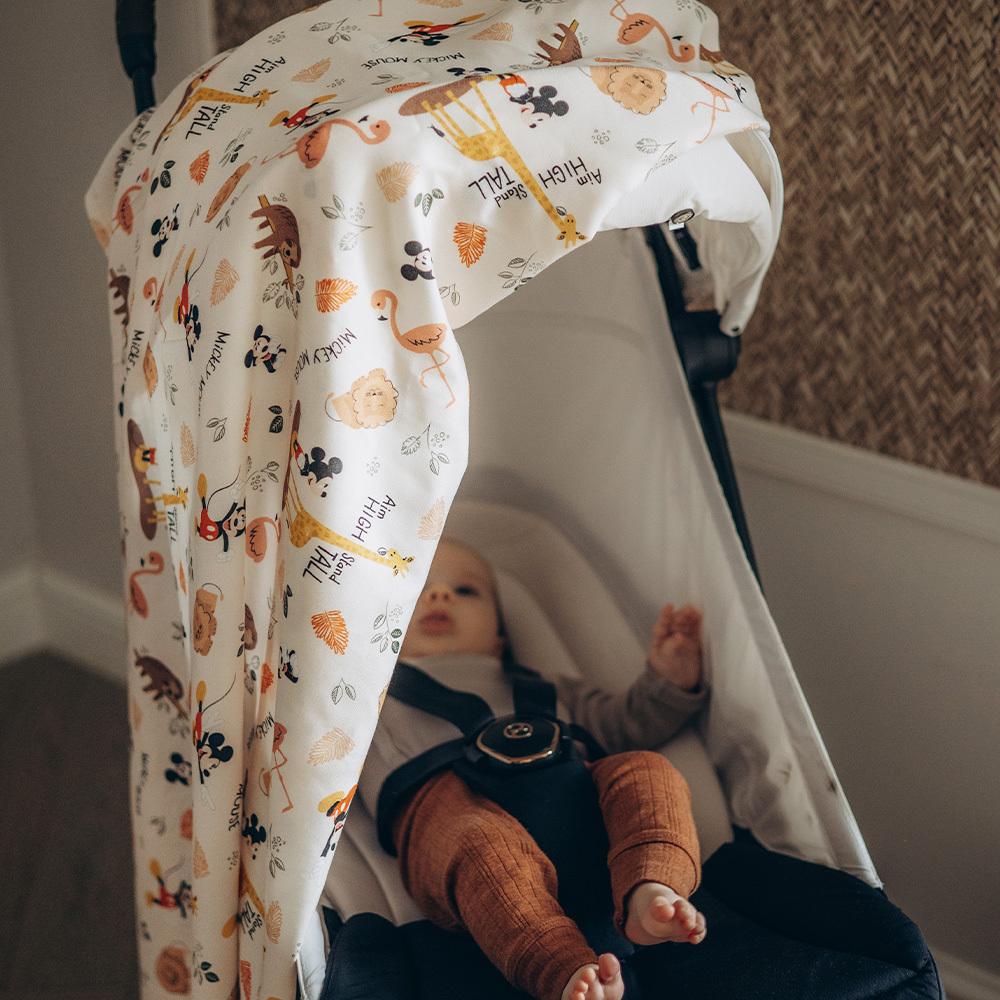 Gift DollBao 米奇彌月禮盒 (竹纖涼感巾+豆豆安撫兔)｜米奇系列