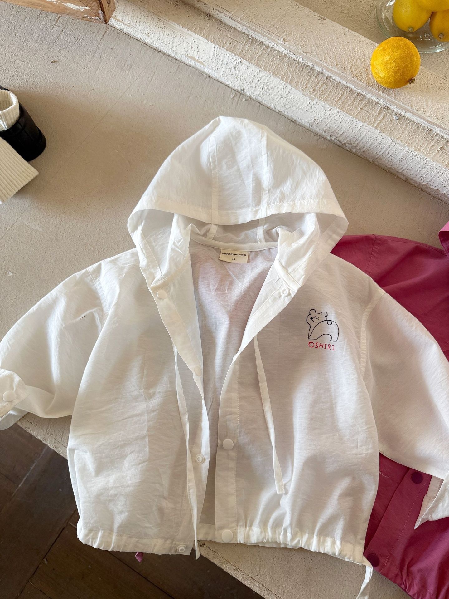 兩色天絲棉連帽防曬外套