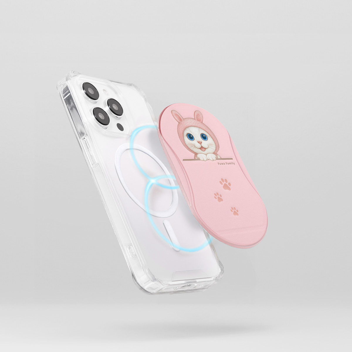 軟萌家族｜雙磁圈多角度手機支架 ergomi