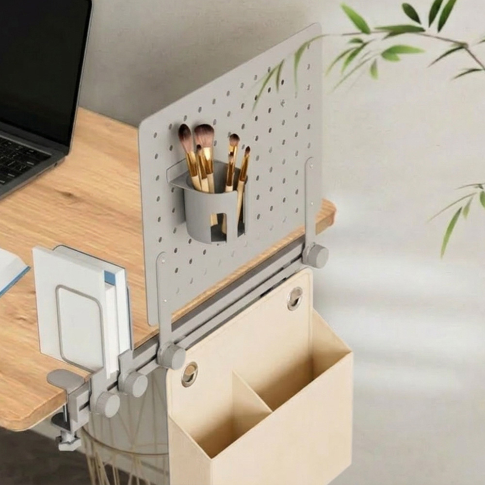 夾式桌側洞洞板收納組