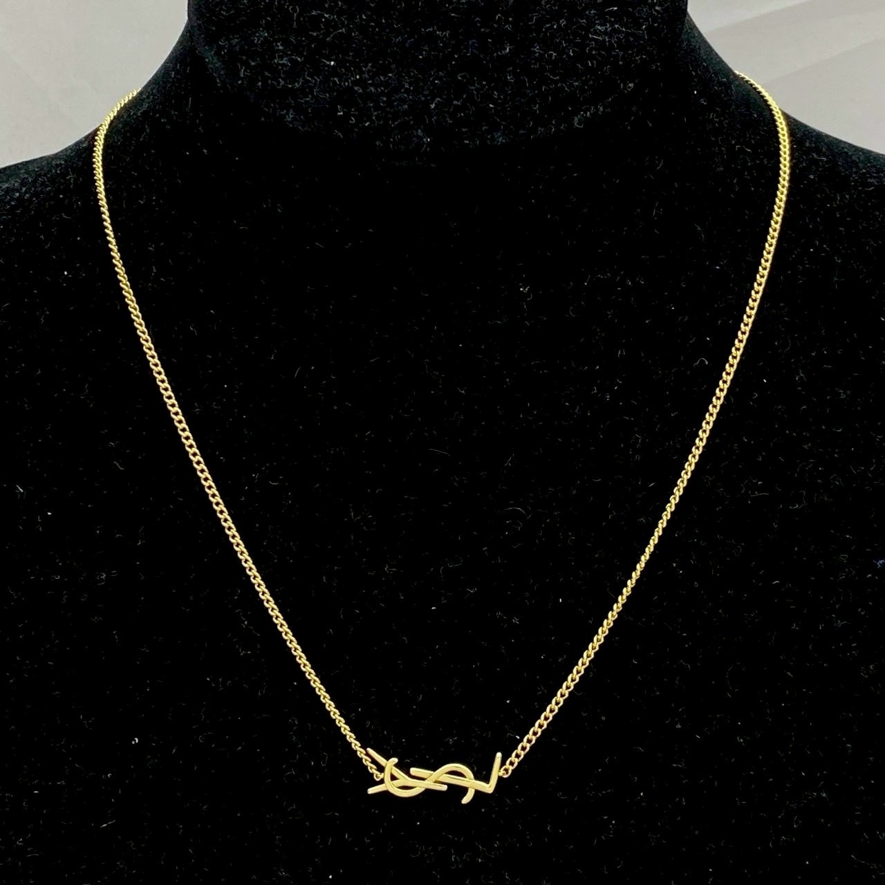 18k YS”經典單字母高奢定製項鍊