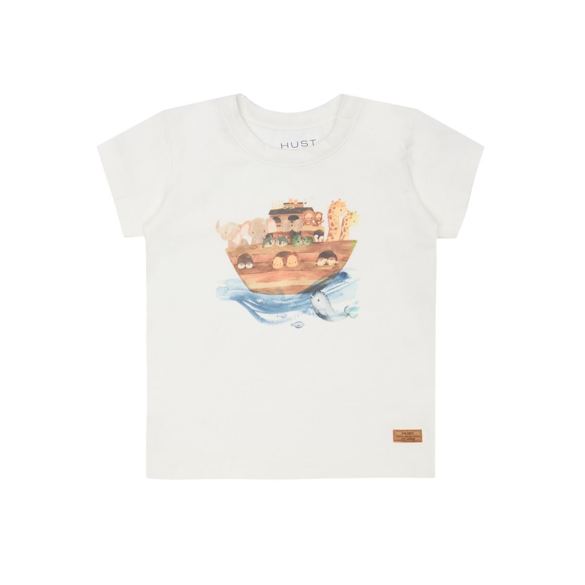 〖 Hust & Claire 〗米白諾亞方舟上衣