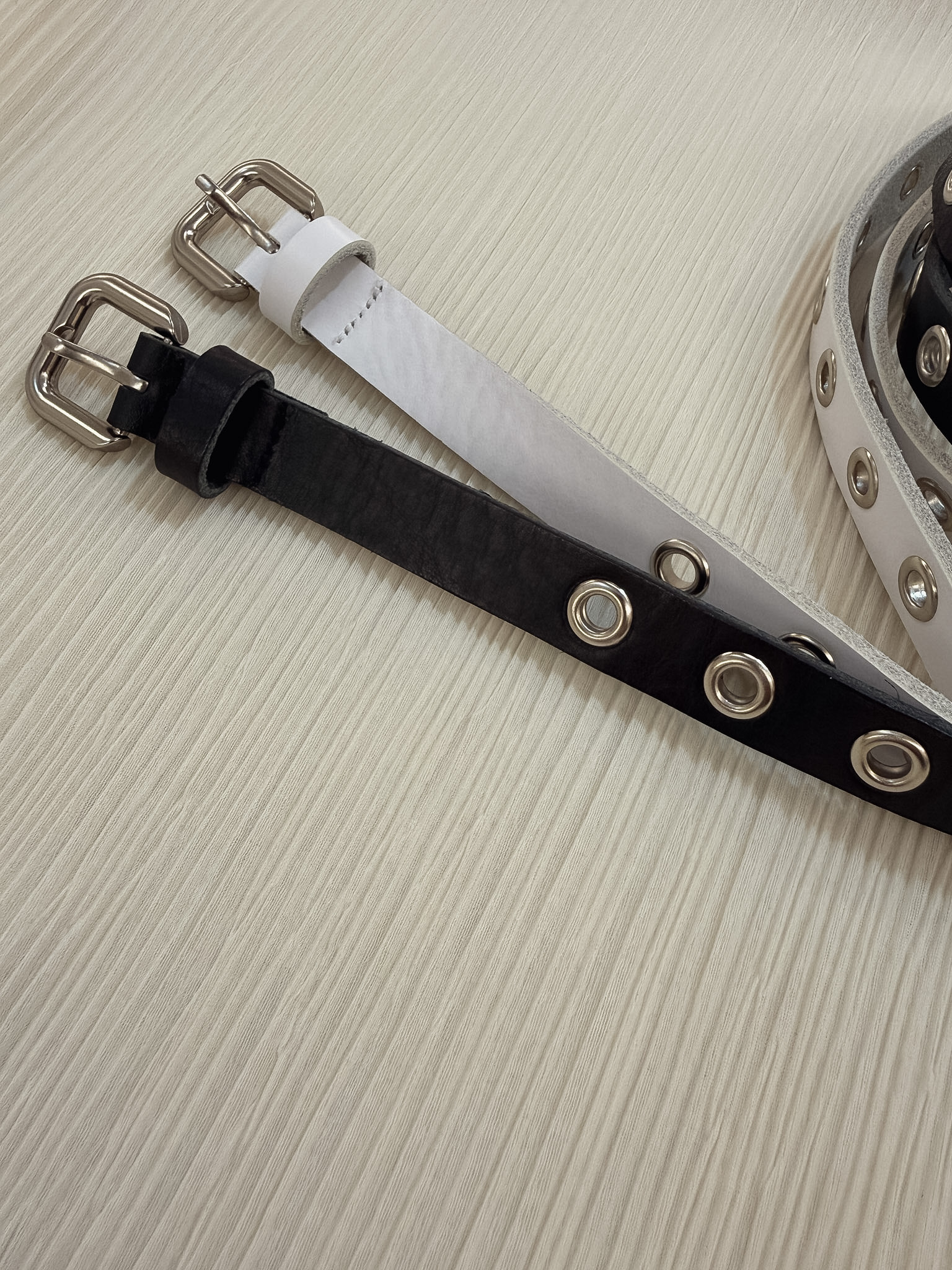 26B317不挑人金屬洞洞義大利牛皮皮帶