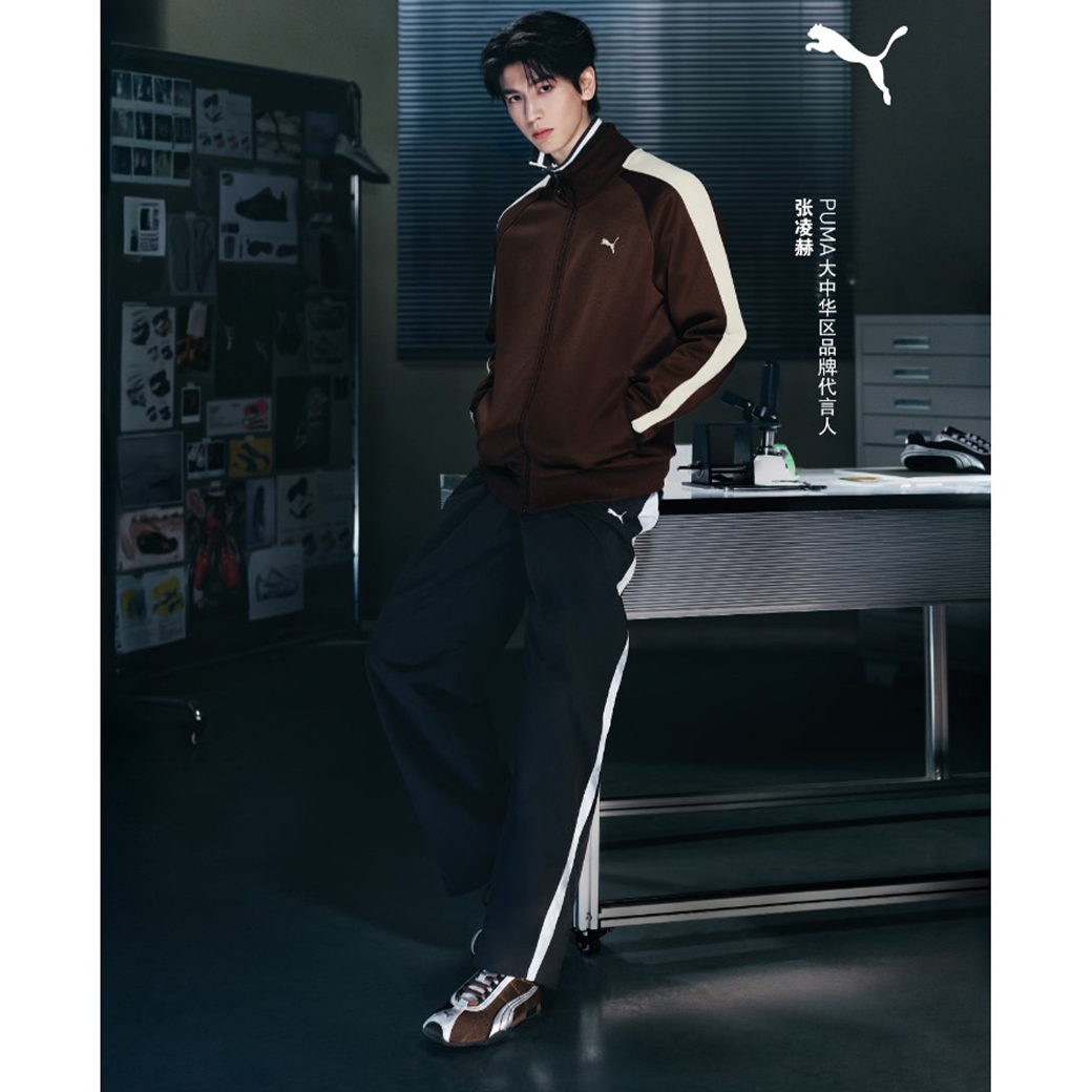 PUMA H-STREET 張凌赫同款 德訓 薄底鞋 摩卡棕銀 (男/女同款)