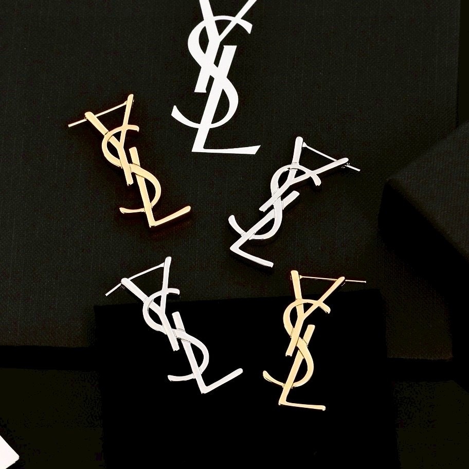 18k YS”標誌大字母高奢定製耳釦釘