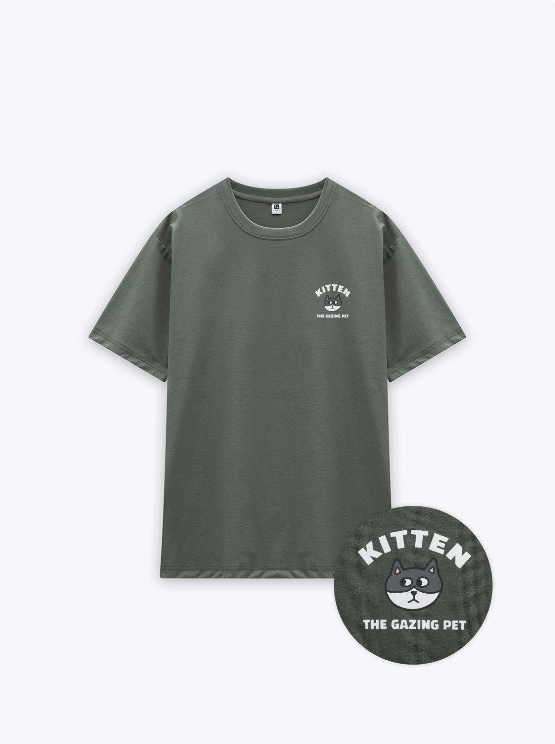 貓貓狗狗看著你TEE