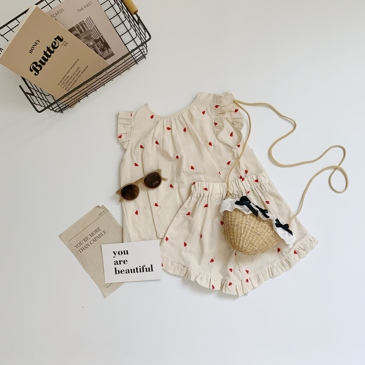 刺繡愛心背心套裝