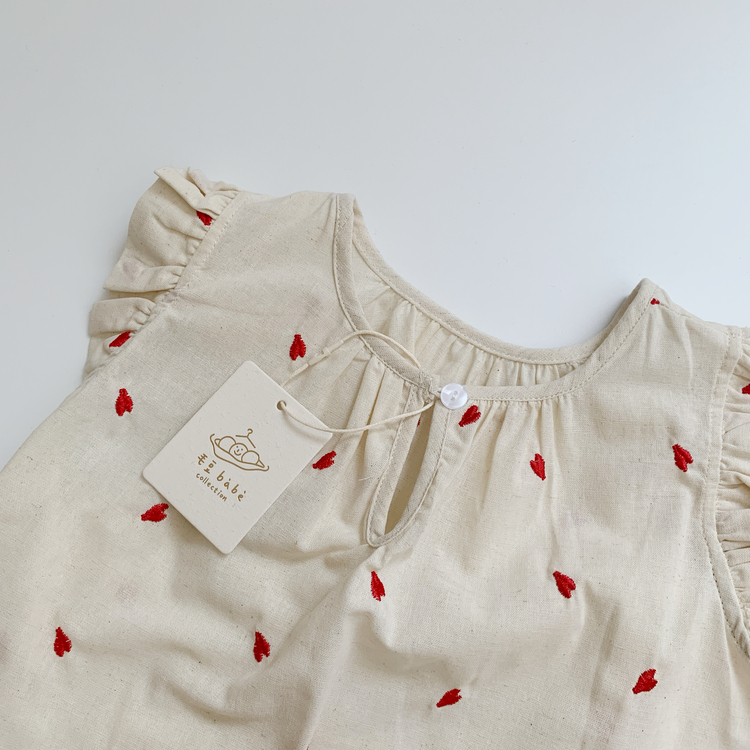 刺繡愛心背心套裝