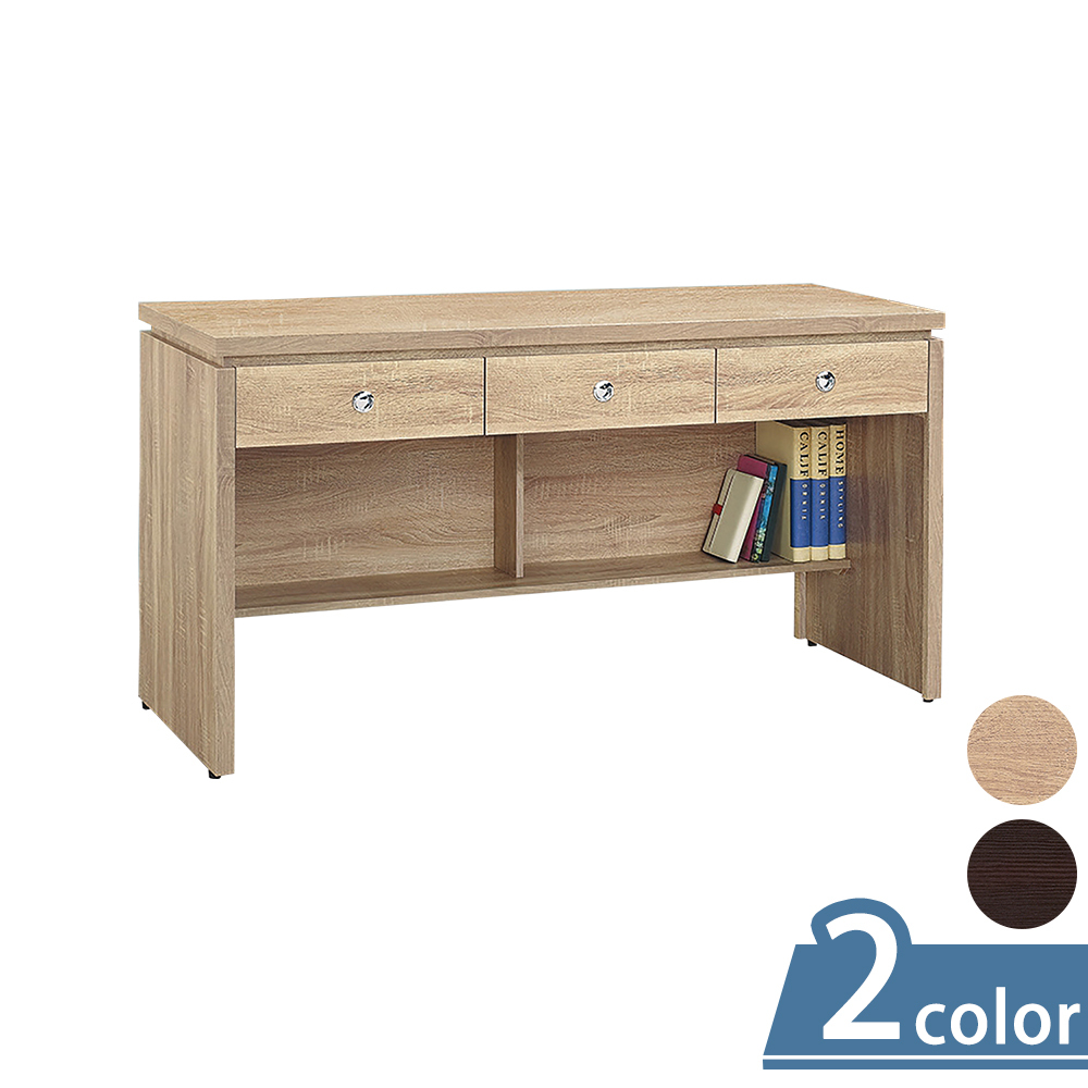 柏蒂家居-卡蒂姆5尺三抽書桌/工作桌/辦公桌(二色可選)