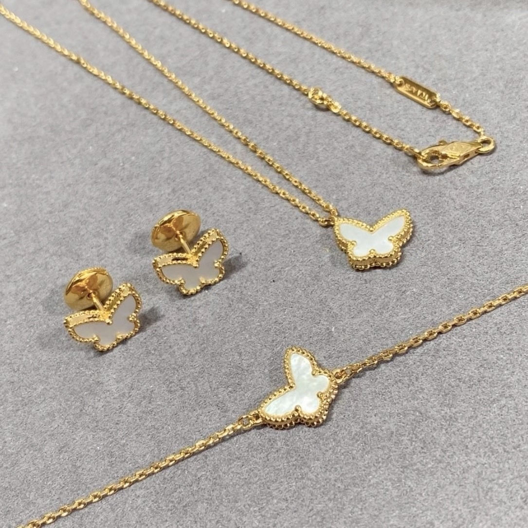 18k”va sweet butterflies八種材質蝴蝶高奢定製耳釘