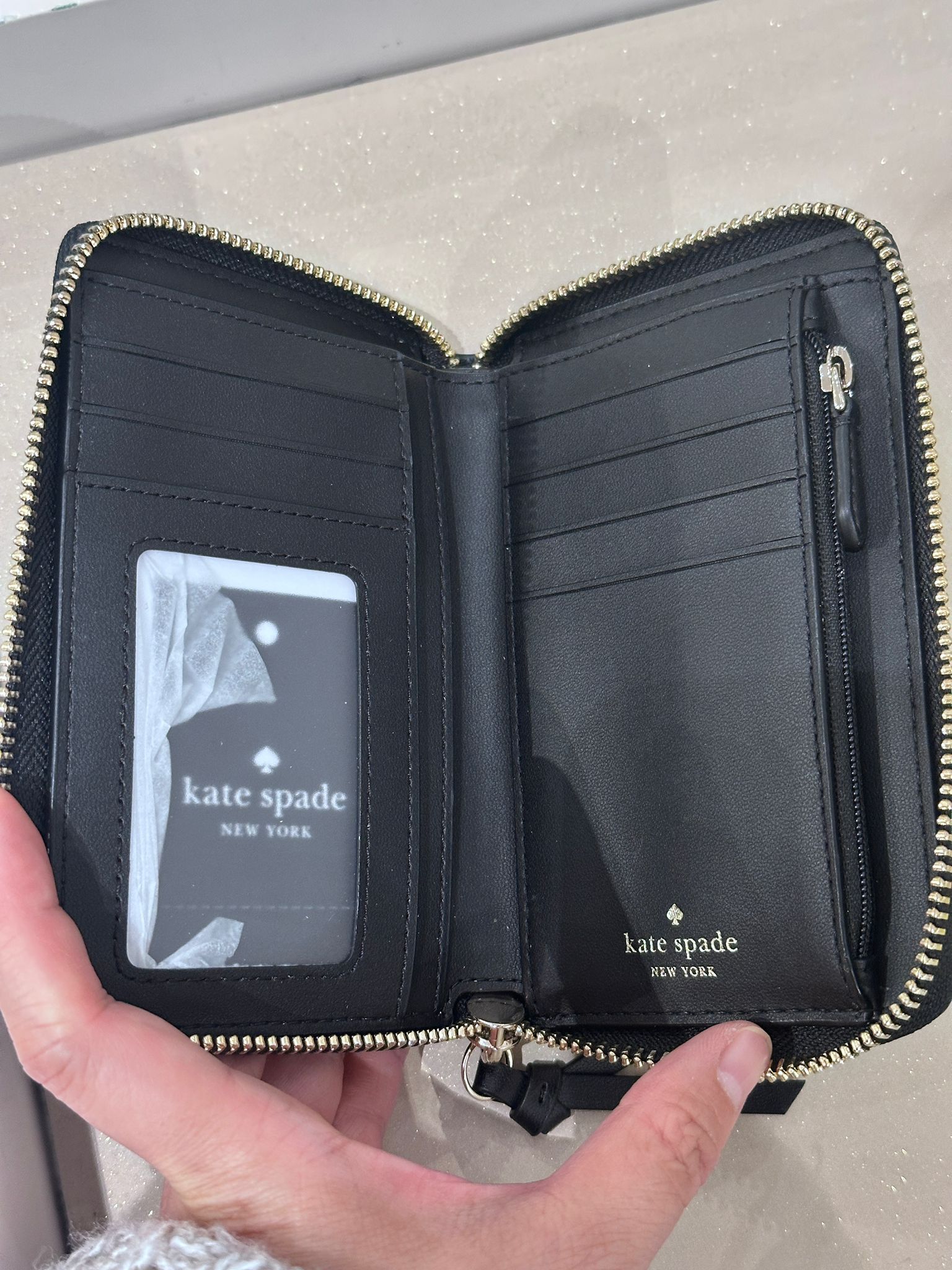 RQ143 KS 黑色Knott中銀包 Knott Medium Wallet