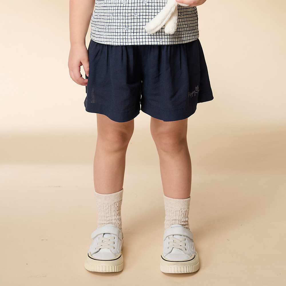 PIPPY 休閒優雅褲裙 藍