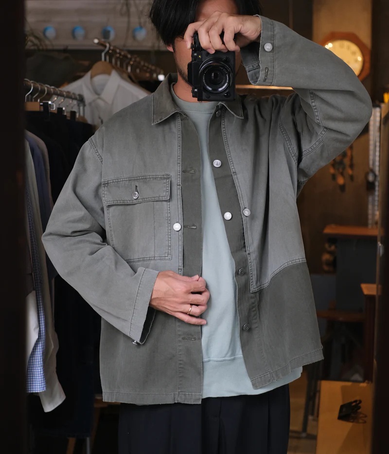 A.PRESSE 2026 VINTAGE USMA HBT M-44 JACKET (26SAP-01-52) - SAGE PRE ORDER ITEM (預訂中)