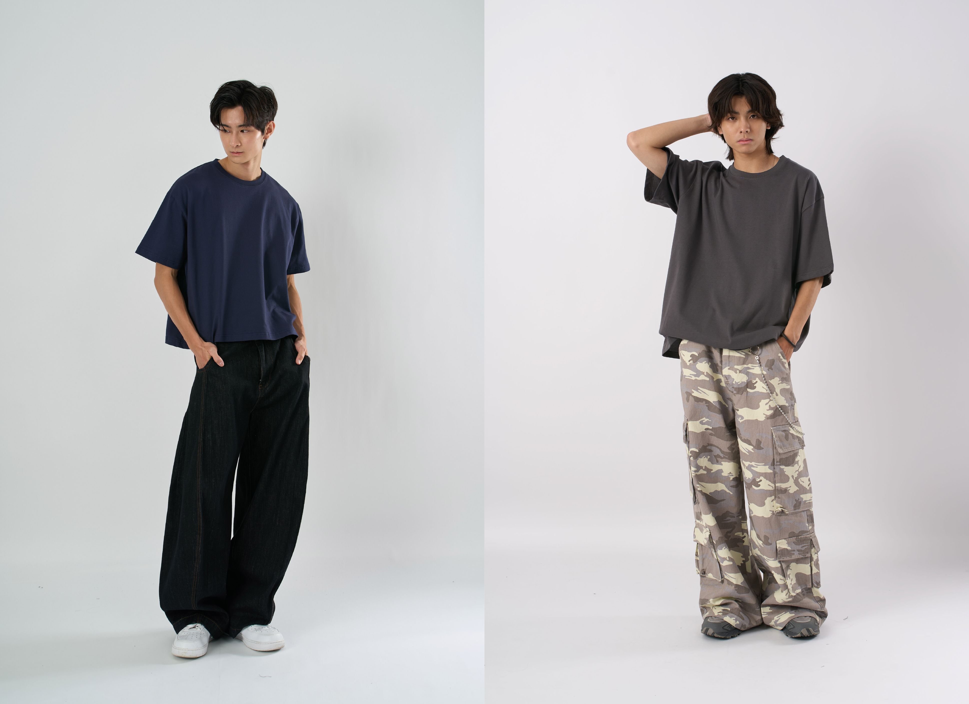 韓系素 T 穿搭技巧