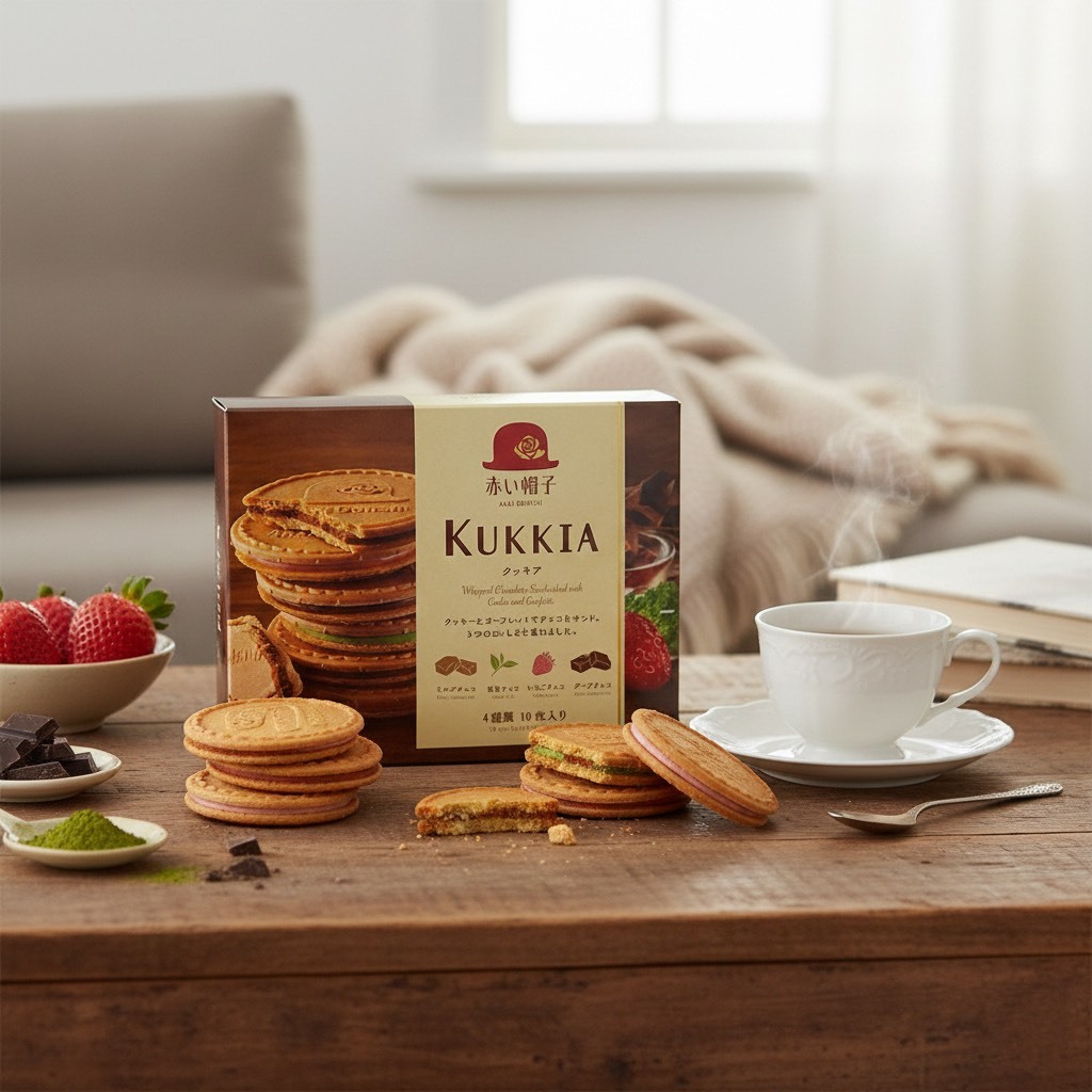 日本 kukkia 高帽子 紅帽 綜合 法蘭酥 10入裝