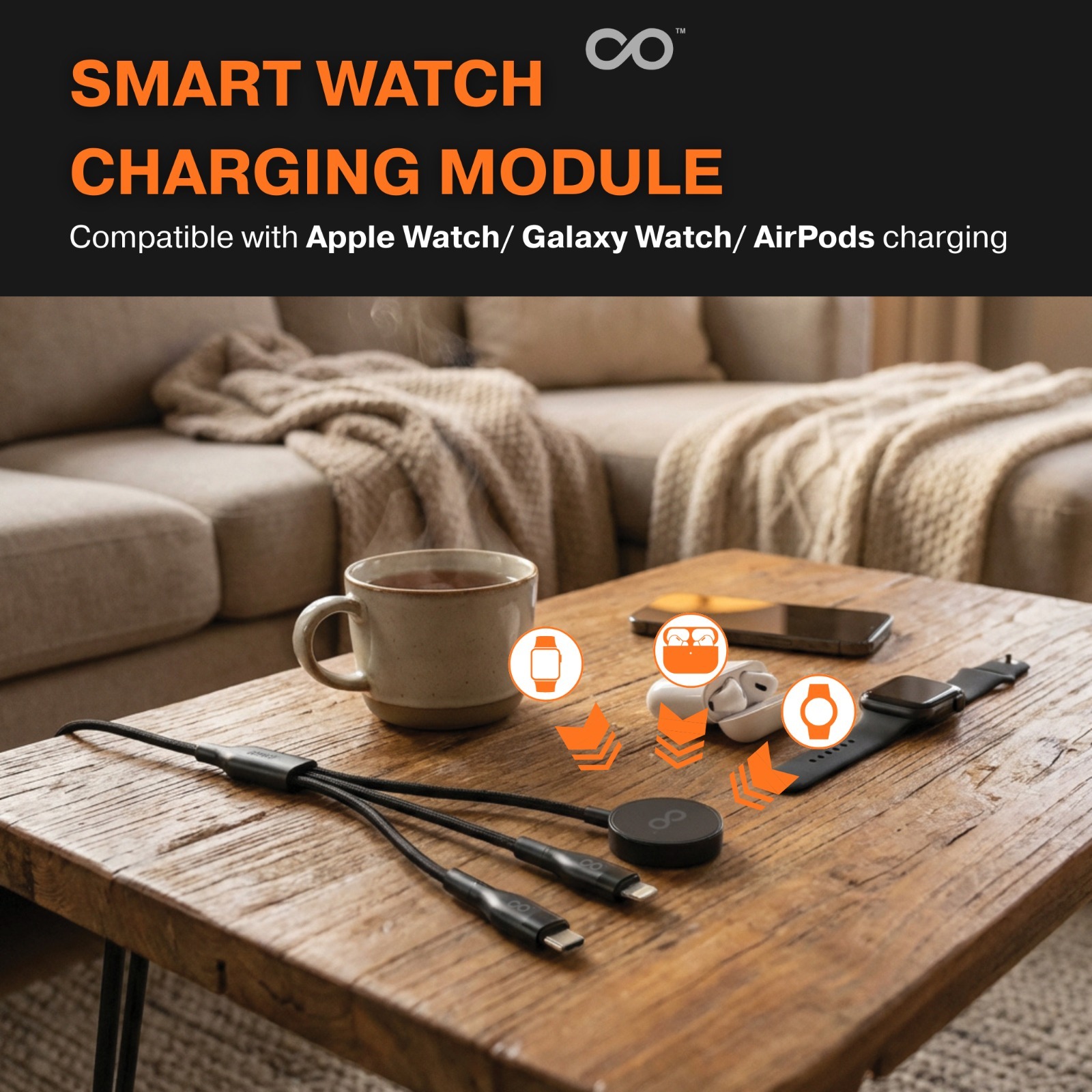 Connecty QuadLink 4-in-1 Charging Cable CC141D