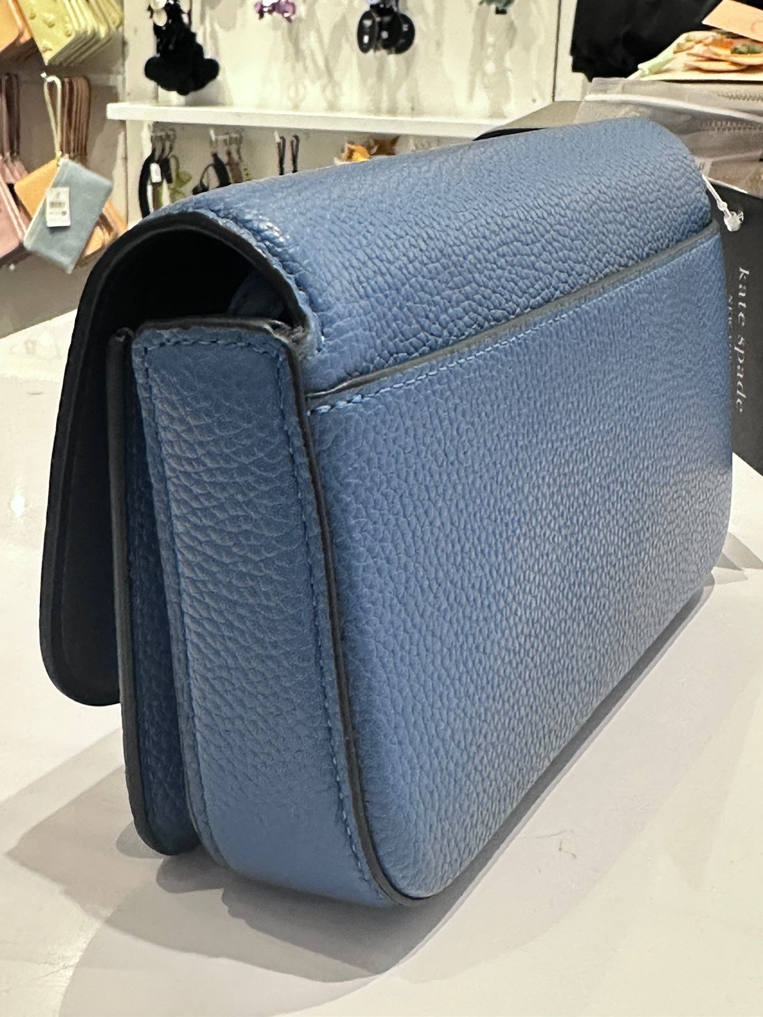 RQ154 KS 專門店 藍色鏈袋 Ava Flap Chain Wallet