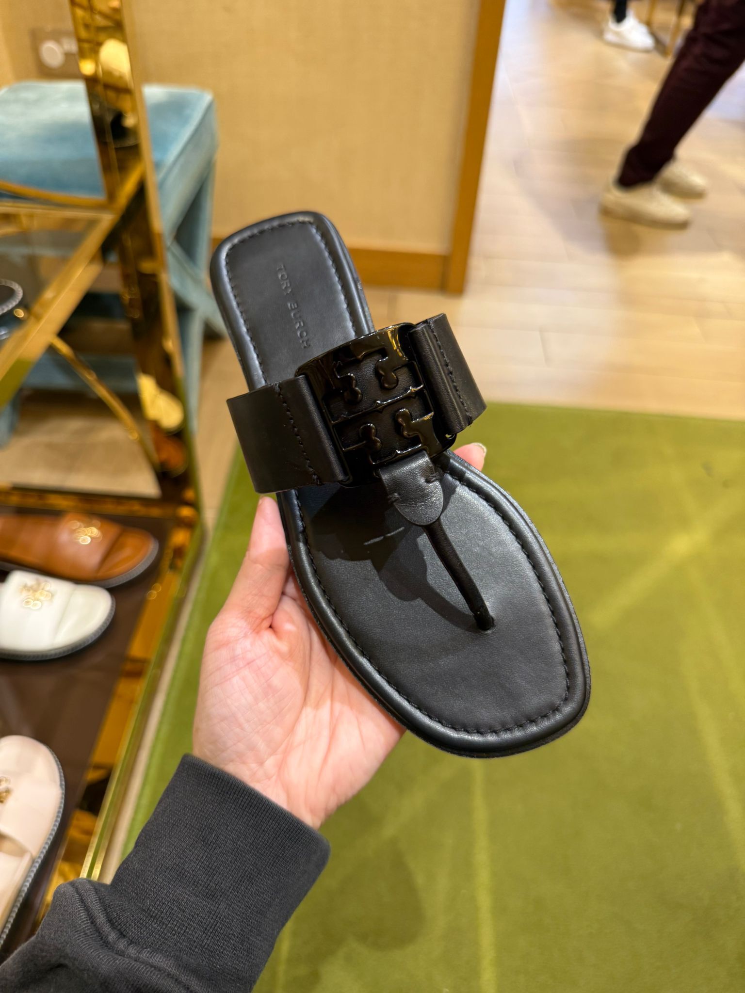 LYS01446 Tory Burch Georgia 皮革夾腳涼鞋